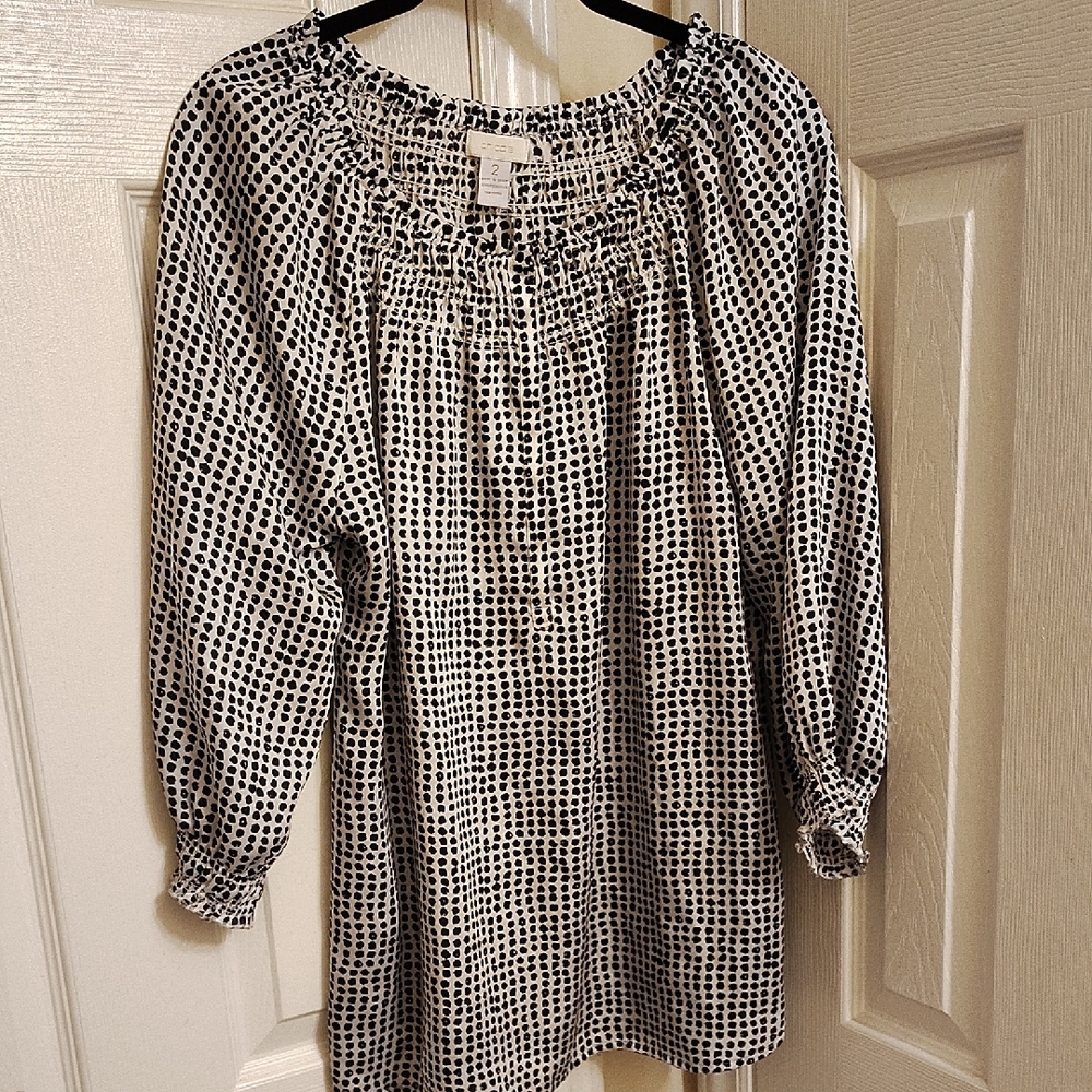 Chico's Monochrome Animal Print Top